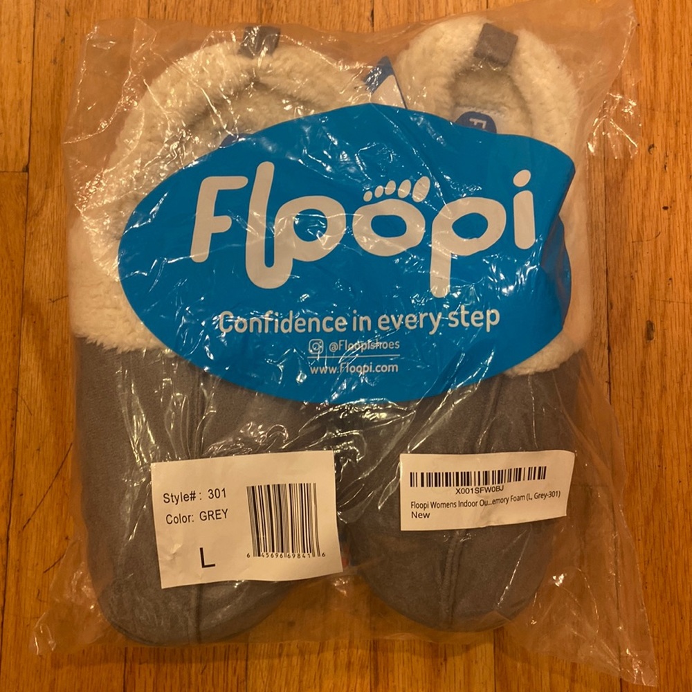 New Floopi Grey Slippers